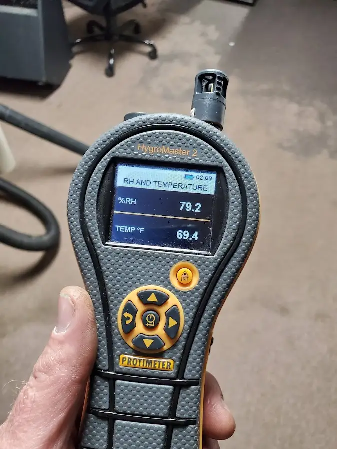 Moisture meter humidity assessment for Fire & Smoke Damage Restoration in Germantown